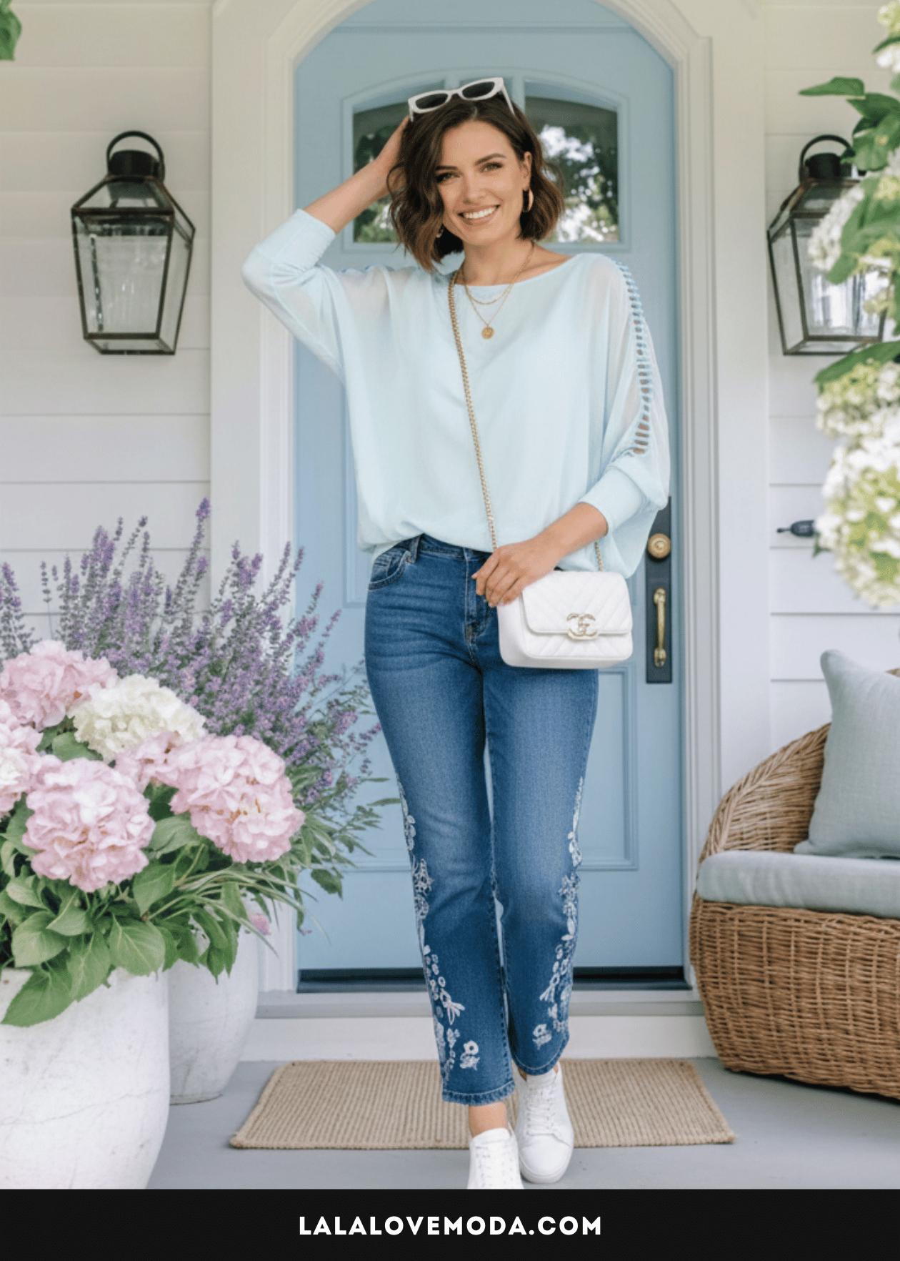 fashionable tops to wear with jeans